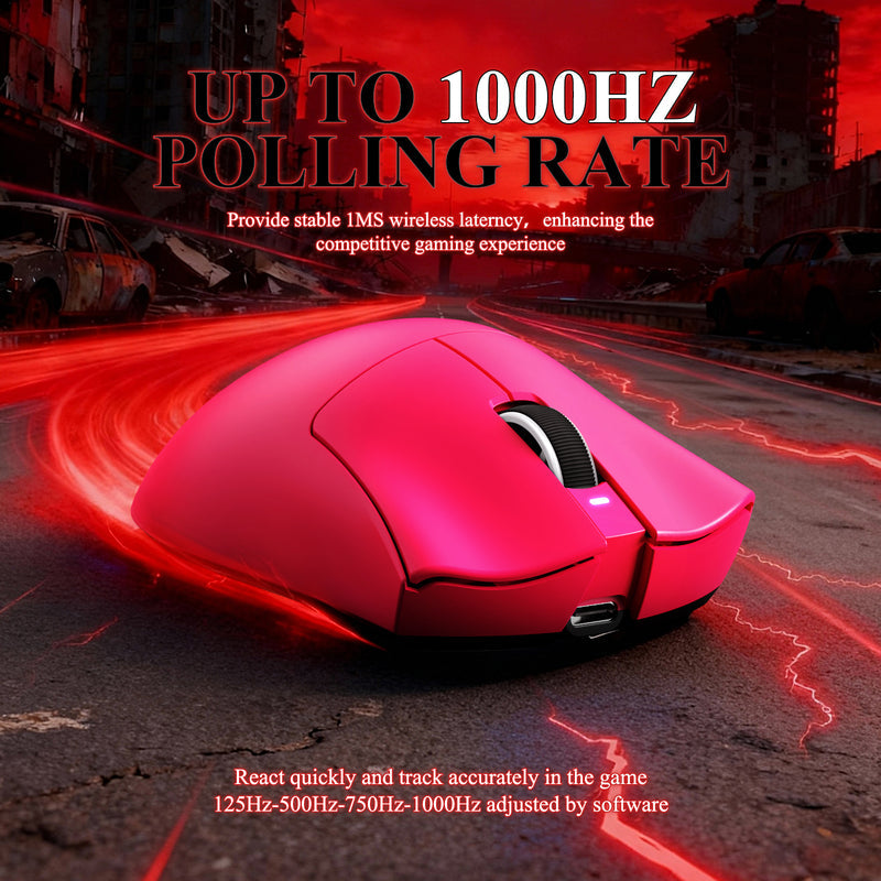 ATTACK SHARK V3PRO Ultra-Light Tri-Mode Gaming Mouse with Charging Dock Up to 25,000 DPI