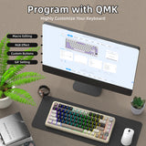 لوحة مفاتيح ميكانيكية ATTACK SHARK X85PRO بنظام Tri-mode مع هيكل Gasket - 75%