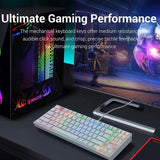 كيبورد الألعاب Redragon KUMARA K552W RGB TKL سلكي ميكانيكي (مفاتيح Blue) – أبيض