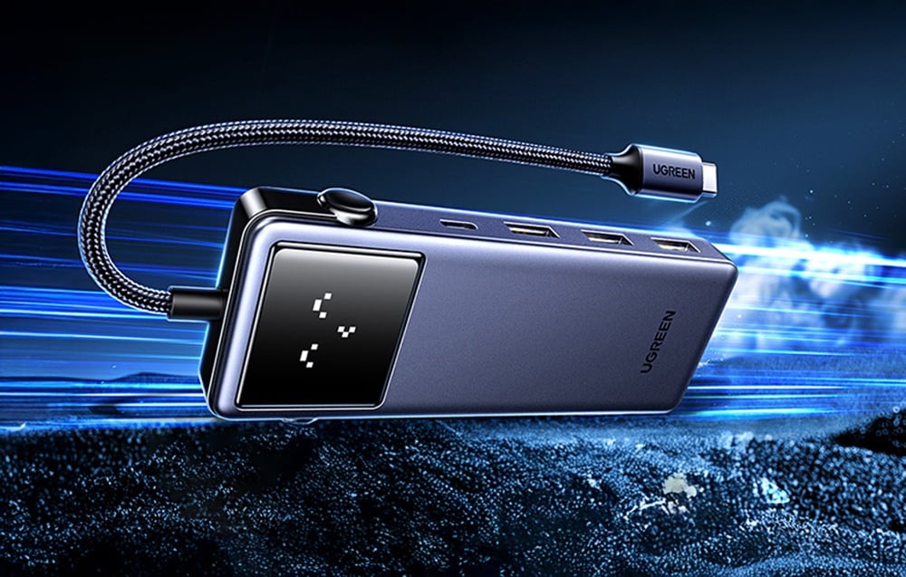 UGREEN QPai Pro 7-in-1 USB-C Hub 4K@60Hz HDMI PD100W Port (CM888 - 45155)