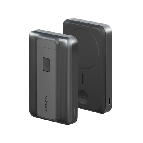 انرجيا ماك باك برو 35S باور بانك هجين صلب بسعة 10000 مللي أمبير مع كابل مدمج وحامل - أسود