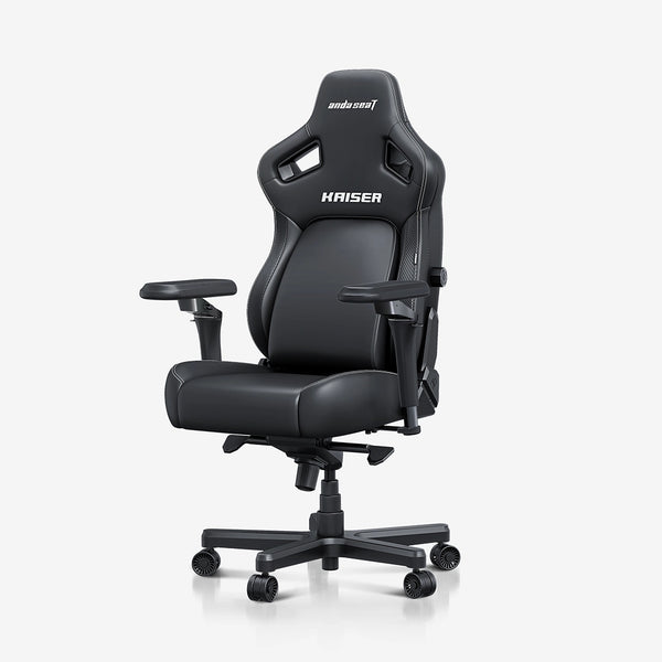 AndaSeat New Kaiser 4 with 6D Armrests Premium PVC Leather Large Size Gaming Chair – Elegant Black
