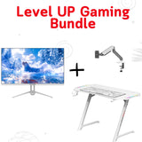 باقة تجهيز مكتب ألعاب باللون الأبيض – طاولة GAMAX Z5-1160 + شاشة SADES 22/FHD/120Hz/1ms  بوصة + حامل شاشة فردي SADES Viper