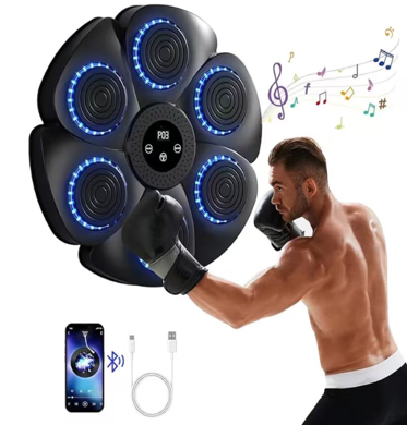 Black Bull Smart Interactive Boxing Target Trainer with LED and Blueto ...