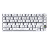 ATTACK SHARK X820 Ultra Tri-Mode 75% Gasket Mechanical Keyboard - White Contours + Shark Switch