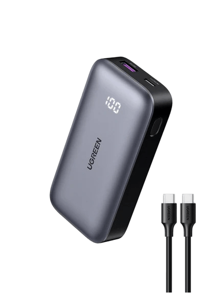UGREEN 10000mAh PD-30W Two-way Fast Charging Power Bank - Black   PB502-25185