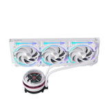 Alseye W360-L-W 360mm AIO Liquid Coolers, 320W TDP low noise ARGB pump with 2.1 inch screen - White