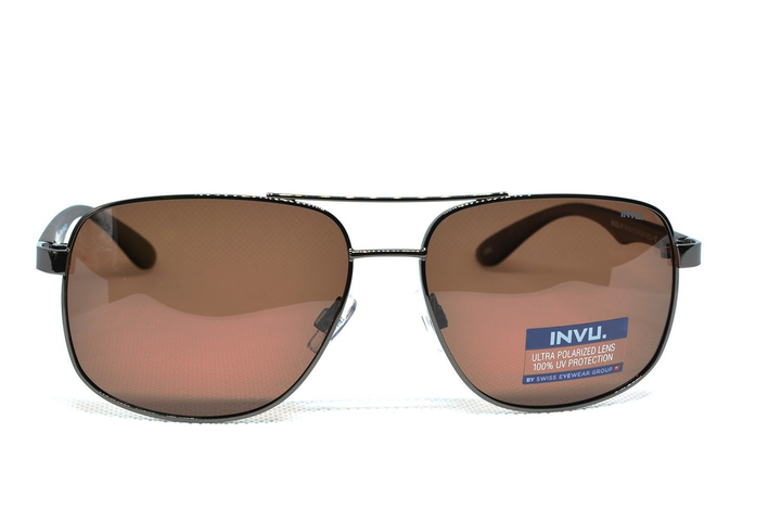 INVU   Men sunglass , Dark Gun B1014B