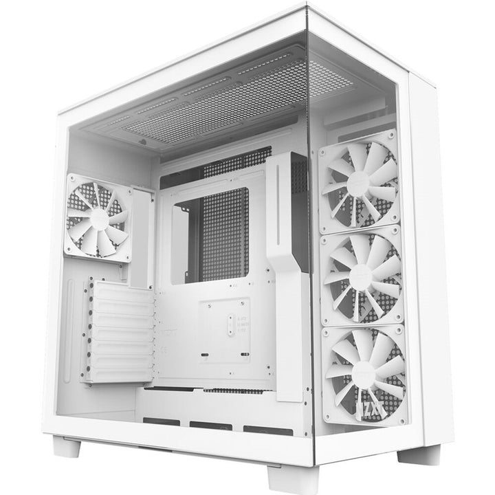 كيس الألعاب NZXT H9 Elite Edition – ميد تاور – أبيض