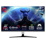 جيم اون شاشة ألعاب  GOES27FHD144IPS مقاس 27 بوصة، بدقة FHD، ومعدل تحديث 144 هرتز، وزمن استجابة 0.5 مللي ثانية، ومنفذ HDMI 2.1، وتقنية IPS سريعة، مسطحة - أسود