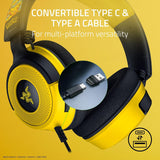 Razer Kraken V4 X Wired Gaming Headset with Chroma RGB Lighting & Type C & Type A Cable - Pokémon Kanto Starters Edition RZ04-05180300-R3M1