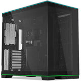 كيس LIAN LI O11D EVO RGB E-ATX متوسط الحجم لتجميعات الألعاب – أسود (بدون مراوح)