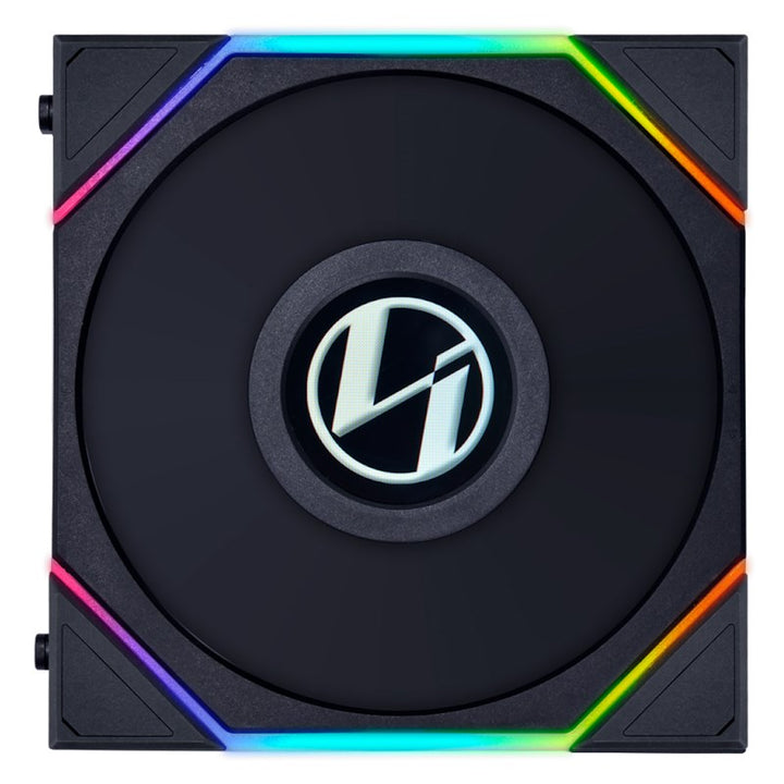 مراوح Lian Li UNI FAN TL LCD 120mm ARGB مع شاشة LCD بحجم 1.6" – (عدد 3 مراوح) – أسود