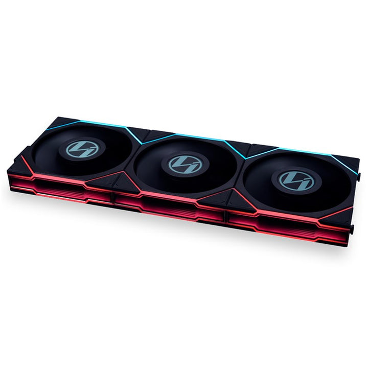 مراوح Lian Li UNI FAN TL LCD 120mm ARGB مع شاشة LCD بحجم 1.6" – (عدد 3 مراوح) – أسود
