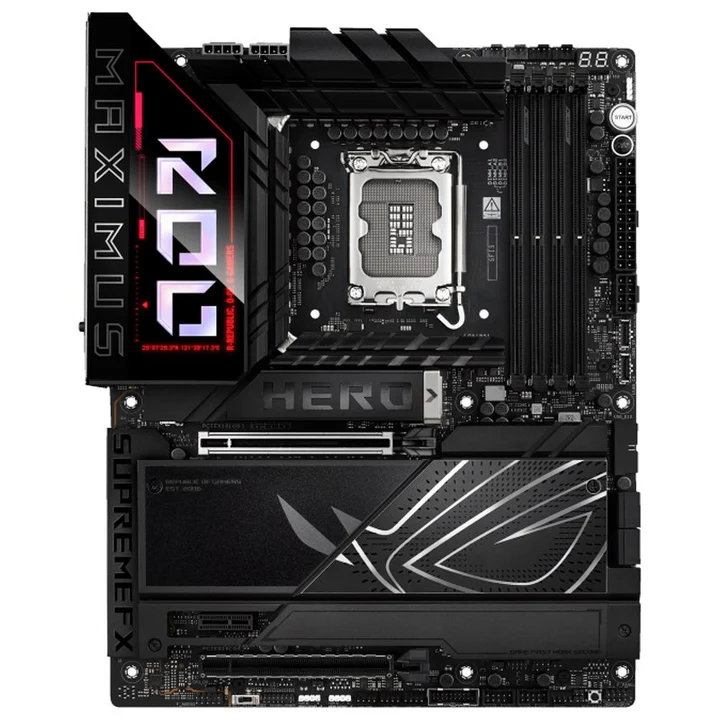 اللوحة الأم Asus ROG Maximus Z890 Hero WiFi 7، DDR5، بتصميم ATX للألعاب