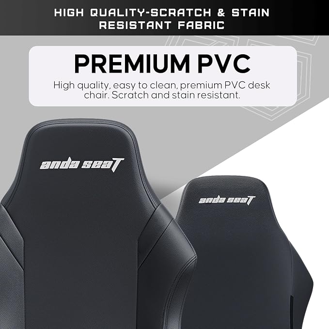 Andaseat LUNA Series Large Gaming Chair - Black