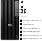 ديل برو تاور QCT1250 / معالج i7-14700 / ذاكرة وصول عشوائي 8 جيجابايت / قرص SSD من نوع NVME بسعة 512 جيجابايت / نظام تشغيل DOS / ضمان لمدة عام واحد / BTO011_QCT1250_EMEA