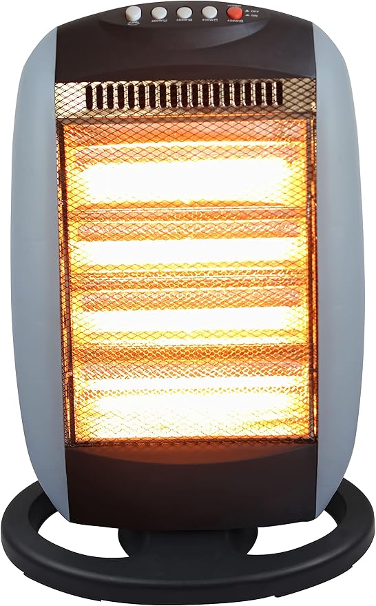 Wansa Electric Heater 1600W - Grey/Black