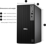 ديل برو تاور QCT1250 / معالج i7-14700 / ذاكرة وصول عشوائي 8 جيجابايت / قرص SSD من نوع NVME بسعة 512 جيجابايت / نظام تشغيل DOS / ضمان لمدة عام واحد / BTO011_QCT1250_EMEA