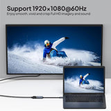 Mowsil Mini DisplayPort to HDMI Adapter – 4K@60Hz, Gold-Plated, Plug & Play for MacBook, PC & TV