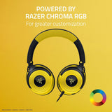 Razer Kraken V4 X Wired Gaming Headset with Chroma RGB Lighting & Type C & Type A Cable - Pokémon Kanto Starters Edition RZ04-05180300-R3M1