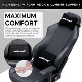 Andaseat LUNA Series Large Gaming Chair - Black
