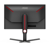 AOC شاشة ألعاب مسطحة بتقنية IPS من طراز U27G3X، مقاس 27 بوصة، بدقة UHD (3840 × 2160)، ومعدل تحديث 160 هرتز، وزمن استجابة 1 مللي ثانية، ومنفذ HDMI 2.1 - أسود