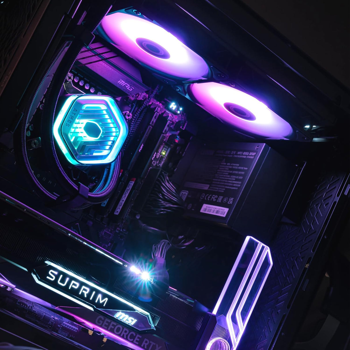 G-Pro, CPU Liquid Fan, GPRO L240 CPU Cooler, Black