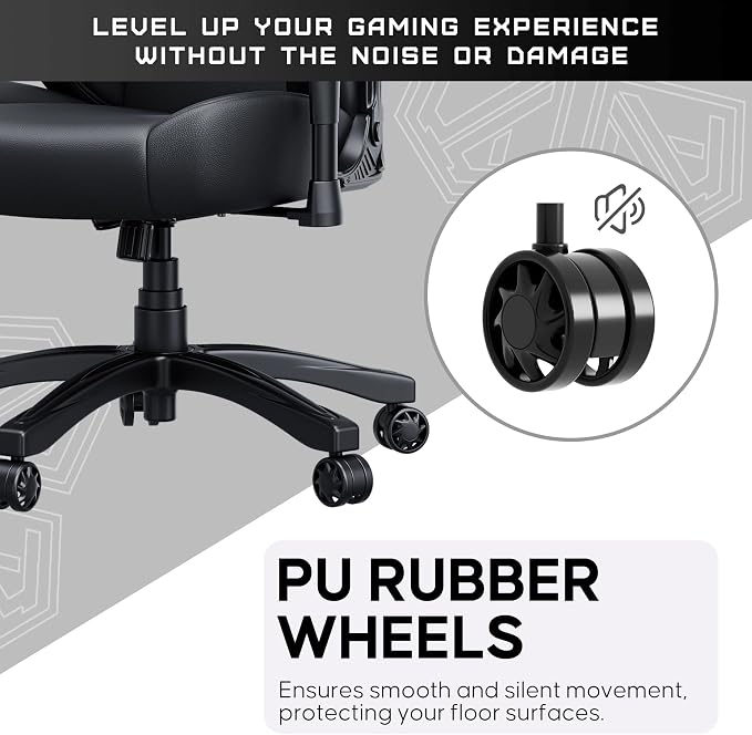 Andaseat LUNA Series Large Gaming Chair - Black