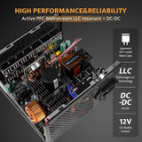 Dark Flash Perfectmost 750W Atx 3.1, PCle 5.1 80 Gold Plus Power Supply - Black