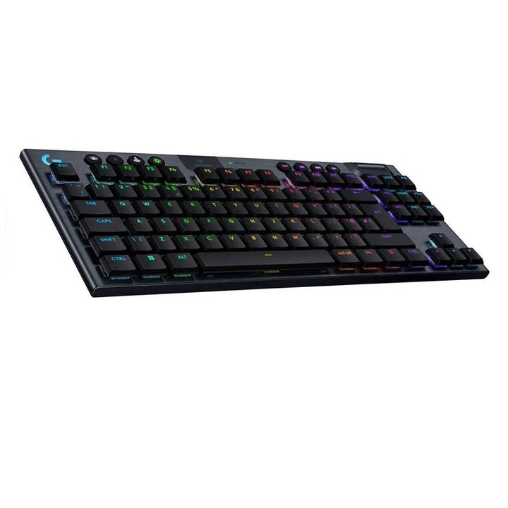 لوجيتيك كيبورد لاسلكي موديل G915 X Lightspeed TKL , الاصدار الانجليزي Tactile - اسود