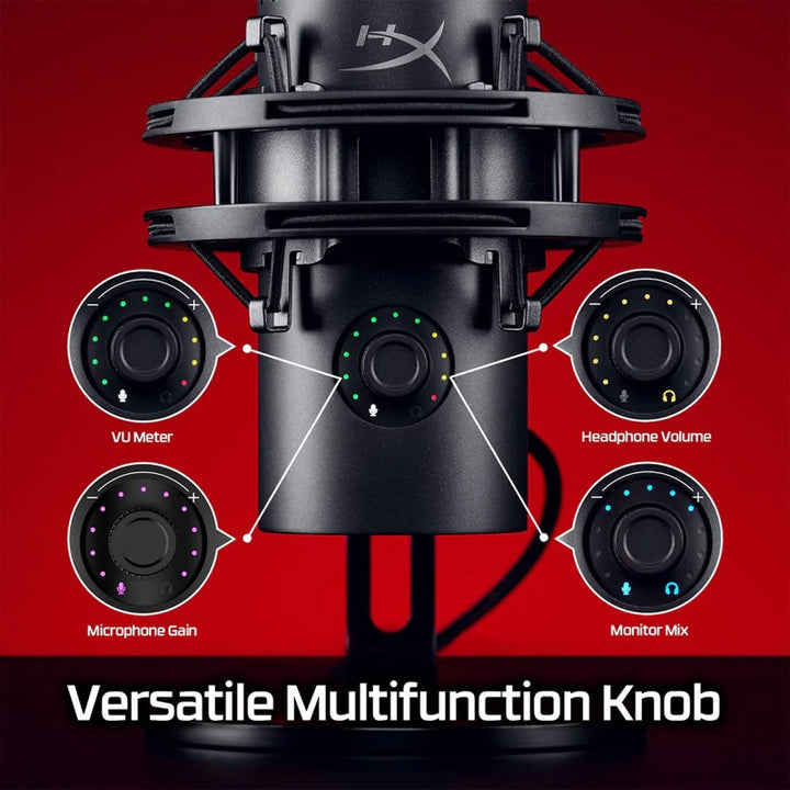 ميكروفون HyperX QuadCast 2 S USB للألعاب والبث – أسود