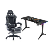 Oartex Leather Chair Model LD034 with Gamax D2208 fiber Gaming Table 120*60*74