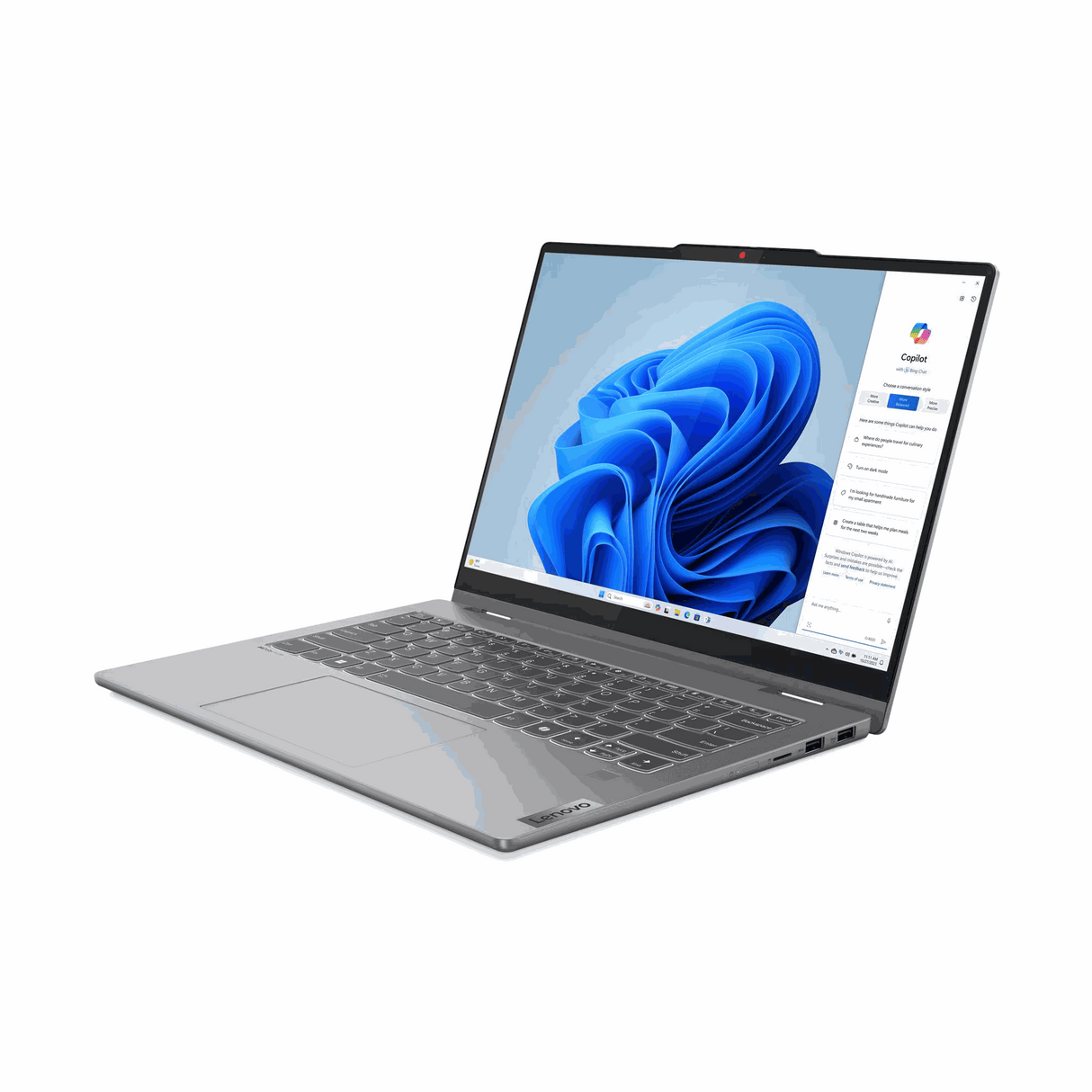 Lenovo IdeaPad 5 2-in-114IRH9/i7-13620H, 10C/14" WUXGA OLED Touch/16GB Soldered LPDDR5x-5200 Ram/512GB M.2 2242 SSD/Integrated Intel UHD Graphics/Win 11 Home/Luna Grey/Arb-Eng/1YW -Lenovo Digital Pen