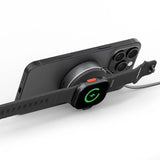 Energea MAGDUO ARC, 2IN1 PHONE  AND APPLE WATCH CHARGER WITH RETRACTABLE CABLE- GUN