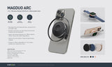 Energea MAGDUO ARC, 2IN1 PHONE  AND APPLE WATCH CHARGER WITH RETRACTABLE CABLE- GUN
