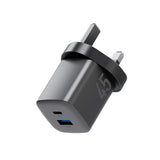 Energea AMPCHARGE MINI 45, PD/PPS/QC3.0 GAN WALL CHARGER, 45W (UK) - GUNMETAL (EOL)