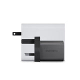 Energea AMPCHARGE MINI 45, PD/PPS/QC3.0 GAN WALL CHARGER, 45W (UK) - GUNMETAL (EOL)