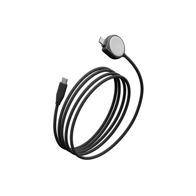 Energea FLOW DUO WATCH, 2-IN-1  C TO C + WATCH CABLE, 480MBPS, 60W, 1.5M -BLACK