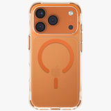 Uniq Hybrid Lifepro Xtreme MagClick Case for iPhone 17 Pro Max - Frost Clear / Volt Orange