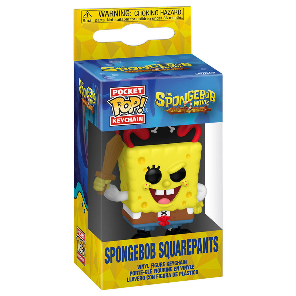 ميدالية مفاتيح Funko Pocket Pop! Animation من فيلم The SpongeBob Movie لشخصية SpongeBob