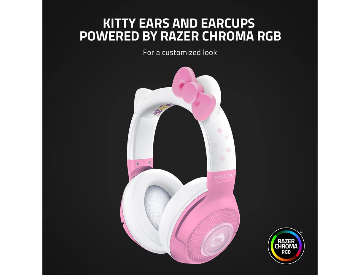 Razer Kraken BT Wireless Bluetooth Gaming Headset with Razer Chroma RGB - Hello Kitty & Friends Edition