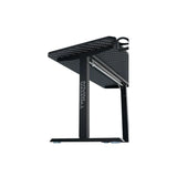 Twisted Minds Paradox Adjustable Gaming Desk, 120x60 cm,with Cup Shelf, Headphone Hook & Mousepad - Black (Installation Not Included)