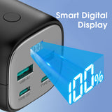 RP-PB208Pro 20000mAh PD70W 4-Port Portable Charger  Offline Black - RP-PB208Pro