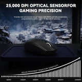 ATTACK SHARK G3Pro Tri-Mode Wireless Gaming Mouse with Charge Dock with Charge Dock 25000 DPI - Black