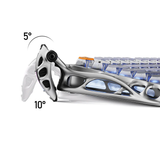 GravaStar Mercury K1 Pro 75% Wireless Mechanical Gaming Keyboard-Interstellar Silver