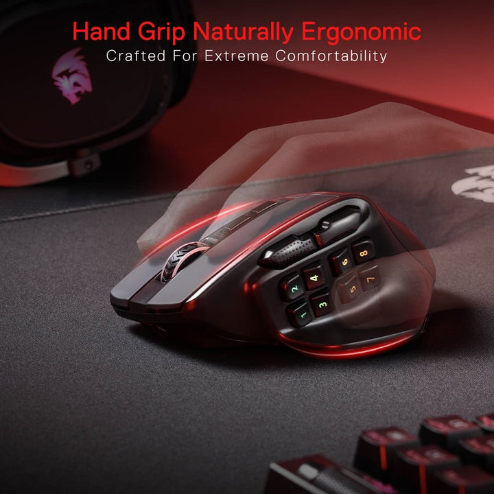 Redragon Aatrox M811 Pro Wireless RGB Gaming Mouse Mouse - Black