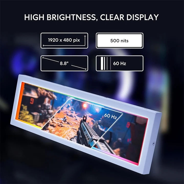 LIAN LI 8.8" IPS LCD Universal Screen (US88v1) - White