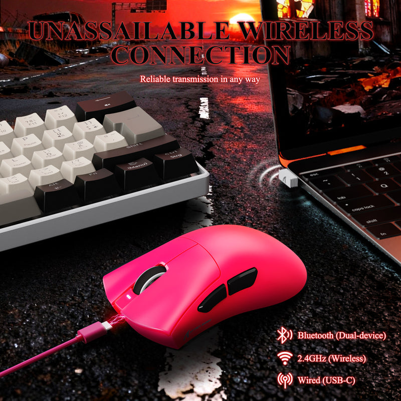 ATTACK SHARK V3PRO Ultra-Light Tri-Mode Gaming Mouse with Charging Dock Up to 25,000 DPI