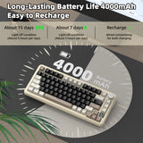 لوحة مفاتيح ميكانيكية ATTACK SHARK X85PRO بنظام Tri-mode مع هيكل Gasket - 75%